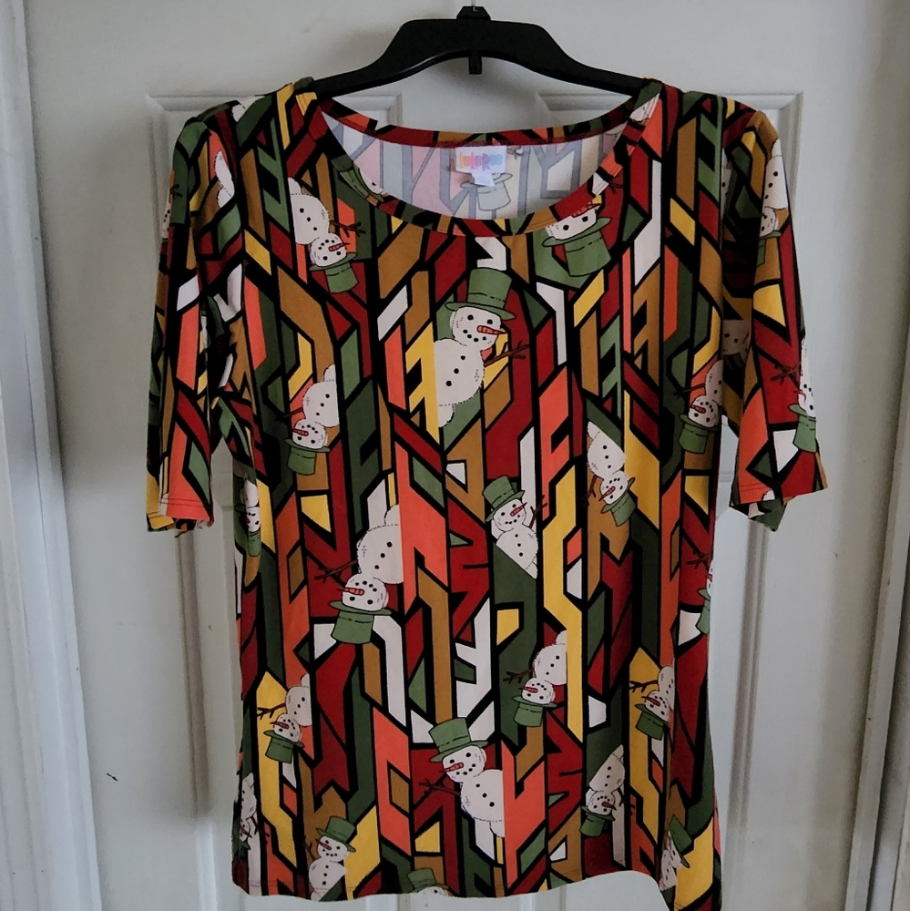 Lularoe snowman Top